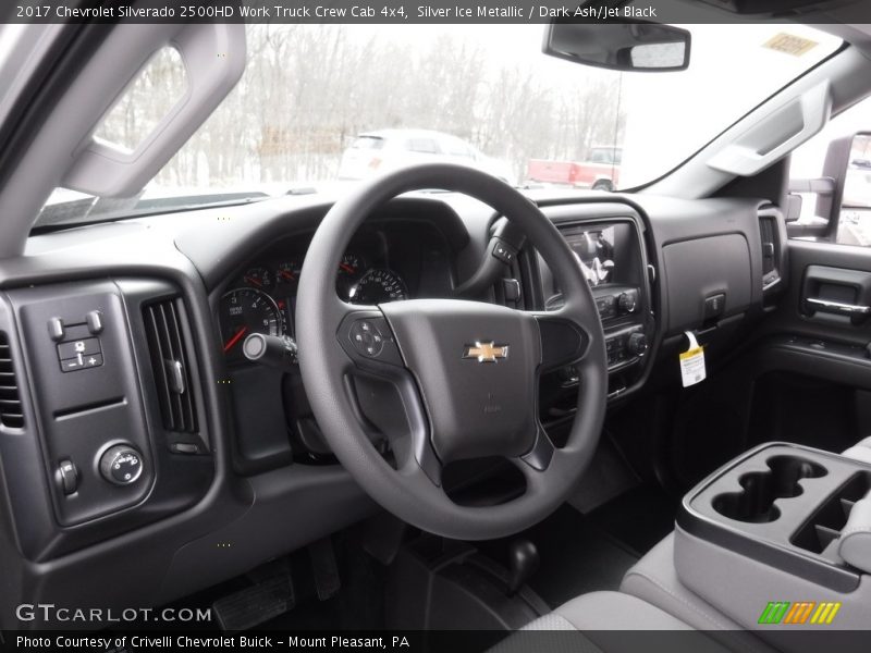Silver Ice Metallic / Dark Ash/Jet Black 2017 Chevrolet Silverado 2500HD Work Truck Crew Cab 4x4