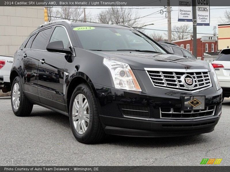Black Ice Metallic / Light Titanium/Ebony 2014 Cadillac SRX Luxury AWD