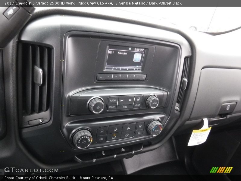 Silver Ice Metallic / Dark Ash/Jet Black 2017 Chevrolet Silverado 2500HD Work Truck Crew Cab 4x4