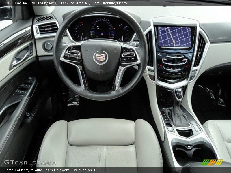 Black Ice Metallic / Light Titanium/Ebony 2014 Cadillac SRX Luxury AWD