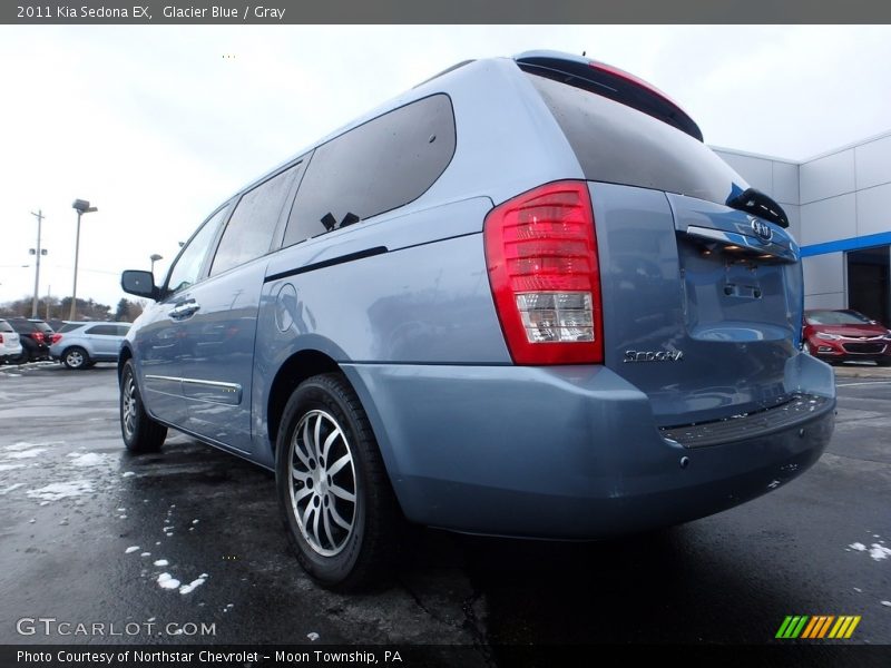 Glacier Blue / Gray 2011 Kia Sedona EX