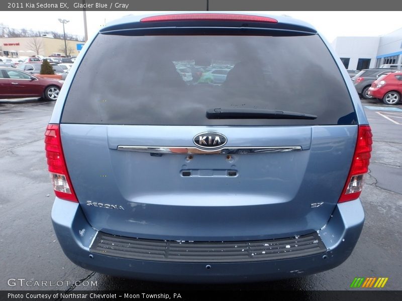 Glacier Blue / Gray 2011 Kia Sedona EX