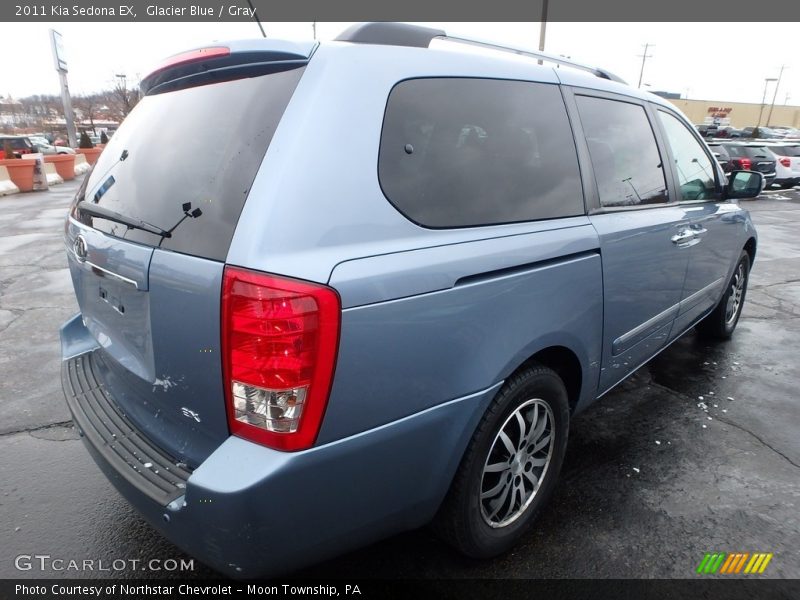 Glacier Blue / Gray 2011 Kia Sedona EX