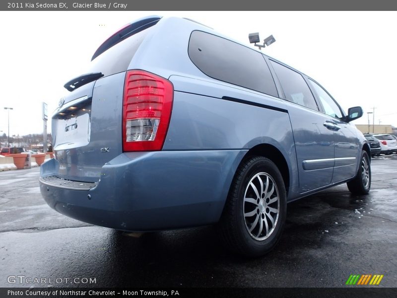 Glacier Blue / Gray 2011 Kia Sedona EX