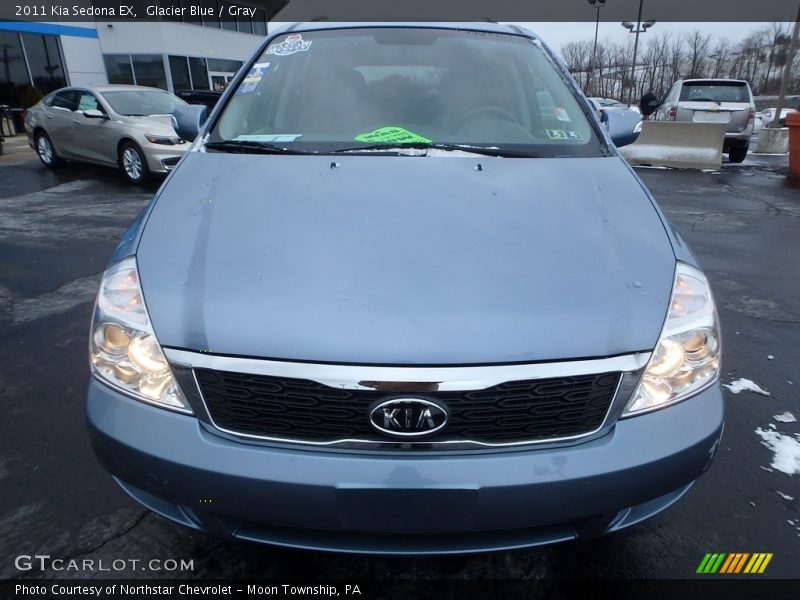 Glacier Blue / Gray 2011 Kia Sedona EX