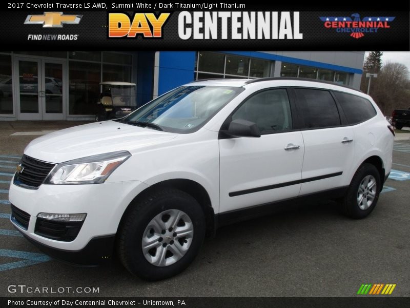 Summit White / Dark Titanium/Light Titanium 2017 Chevrolet Traverse LS AWD