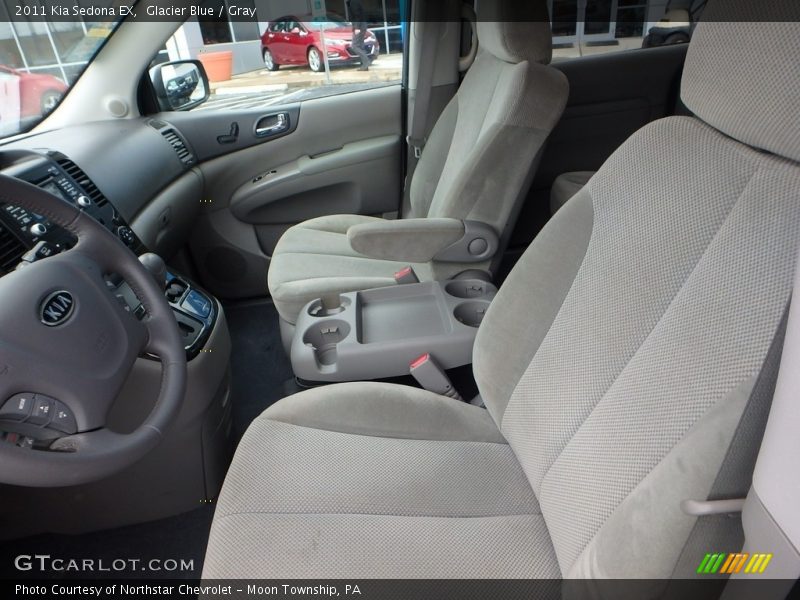 Glacier Blue / Gray 2011 Kia Sedona EX