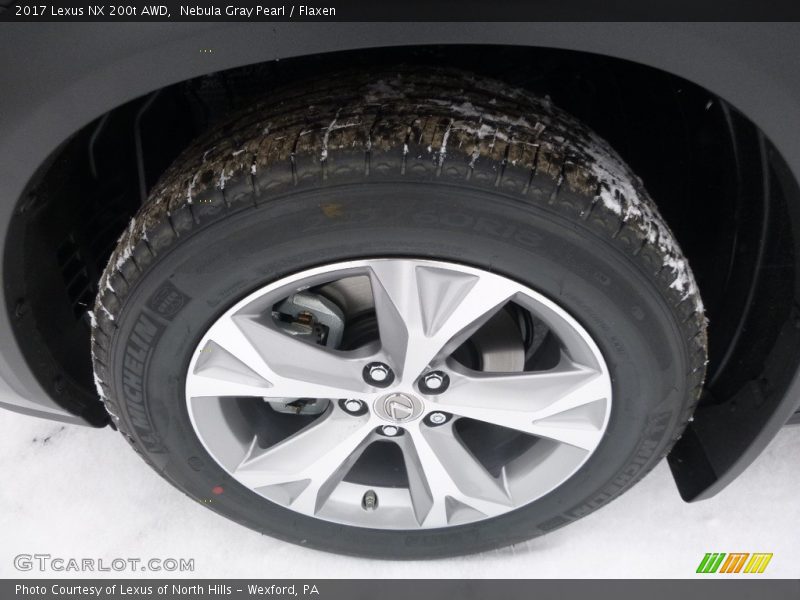 Nebula Gray Pearl / Flaxen 2017 Lexus NX 200t AWD