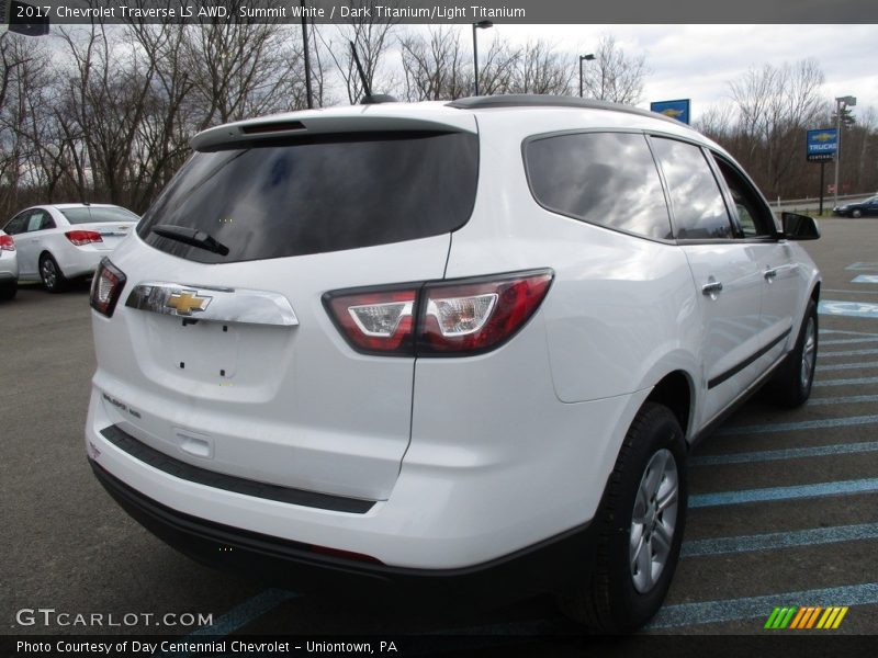 Summit White / Dark Titanium/Light Titanium 2017 Chevrolet Traverse LS AWD