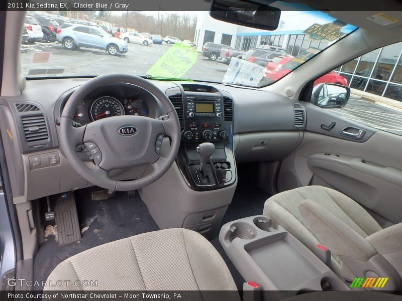 Glacier Blue / Gray 2011 Kia Sedona EX
