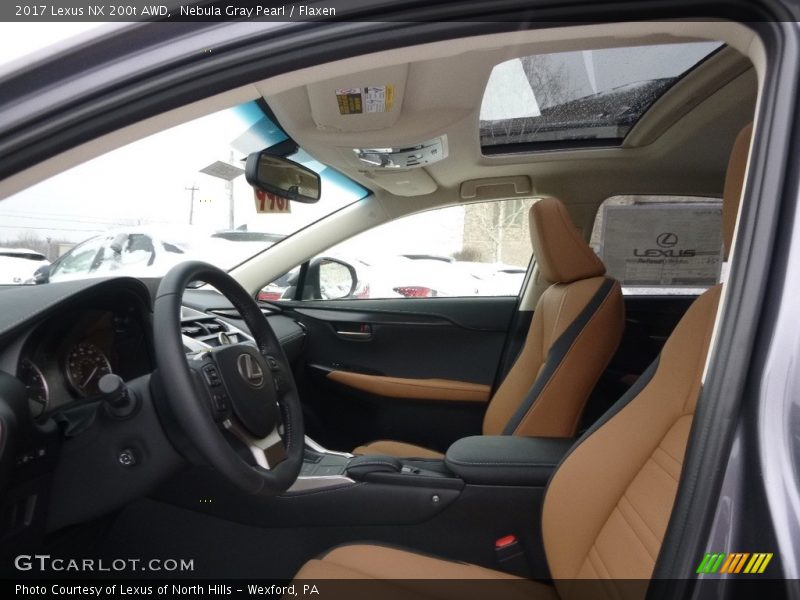 Nebula Gray Pearl / Flaxen 2017 Lexus NX 200t AWD