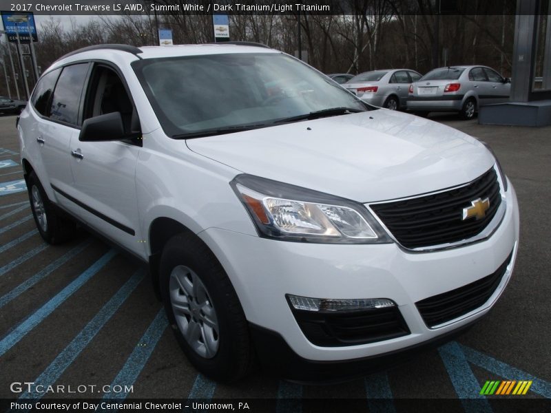Summit White / Dark Titanium/Light Titanium 2017 Chevrolet Traverse LS AWD