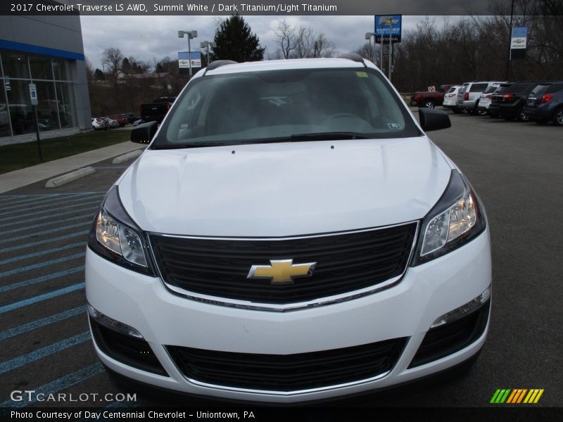 Summit White / Dark Titanium/Light Titanium 2017 Chevrolet Traverse LS AWD