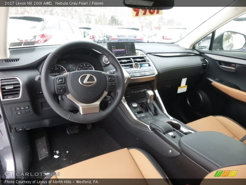 Nebula Gray Pearl / Flaxen 2017 Lexus NX 200t AWD