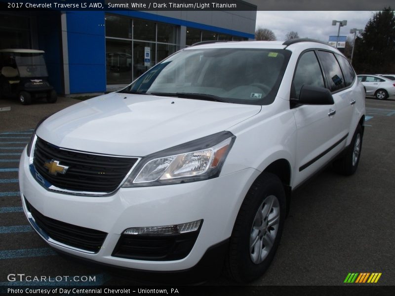 Summit White / Dark Titanium/Light Titanium 2017 Chevrolet Traverse LS AWD