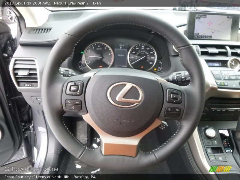 Nebula Gray Pearl / Flaxen 2017 Lexus NX 200t AWD