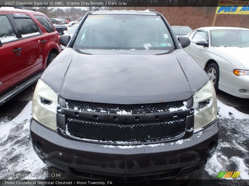 Granite Gray Metallic / Dark Gray 2007 Chevrolet Equinox LS AWD
