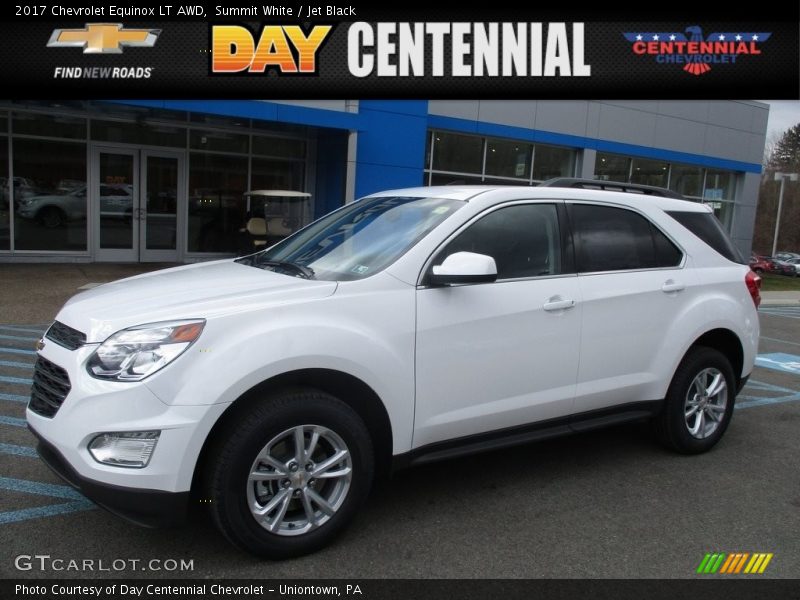 Summit White / Jet Black 2017 Chevrolet Equinox LT AWD
