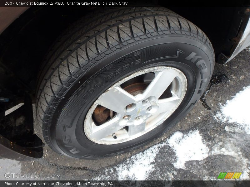 Granite Gray Metallic / Dark Gray 2007 Chevrolet Equinox LS AWD