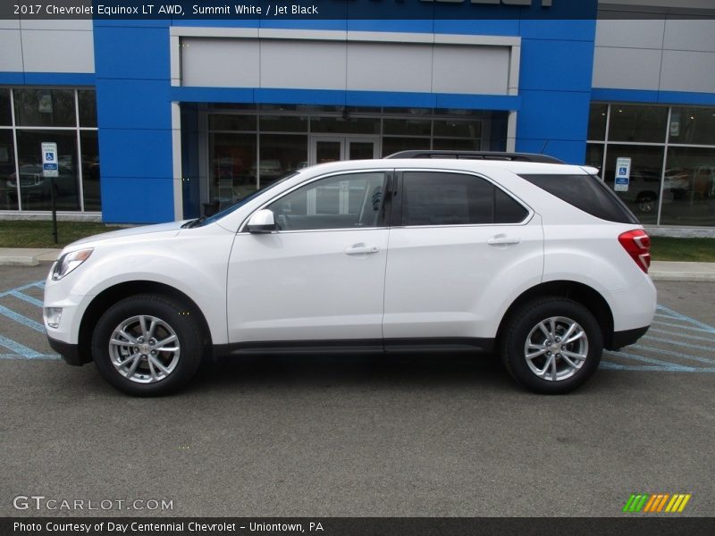 Summit White / Jet Black 2017 Chevrolet Equinox LT AWD