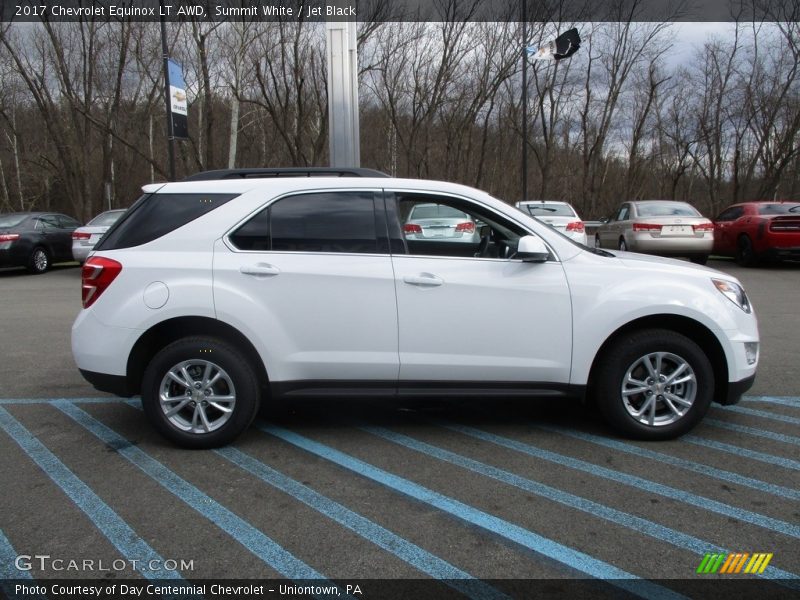 Summit White / Jet Black 2017 Chevrolet Equinox LT AWD