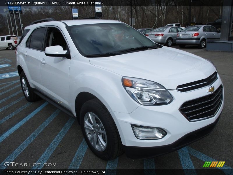 Summit White / Jet Black 2017 Chevrolet Equinox LT AWD