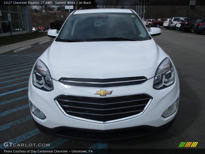 Summit White / Jet Black 2017 Chevrolet Equinox LT AWD