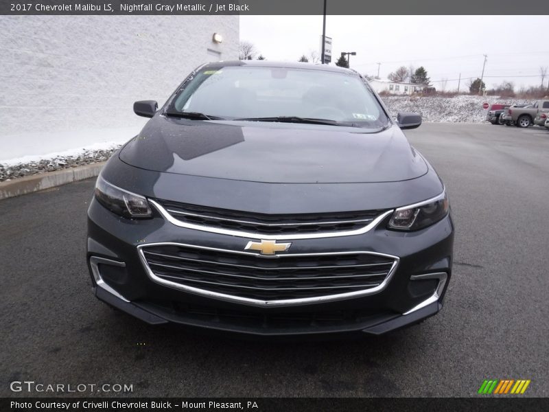 Nightfall Gray Metallic / Jet Black 2017 Chevrolet Malibu LS