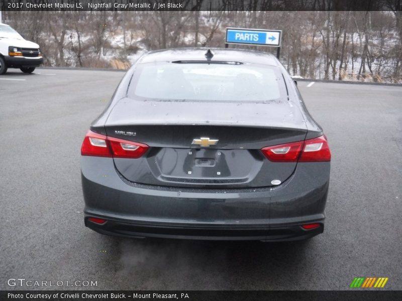 Nightfall Gray Metallic / Jet Black 2017 Chevrolet Malibu LS