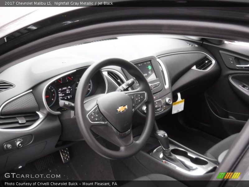 Nightfall Gray Metallic / Jet Black 2017 Chevrolet Malibu LS