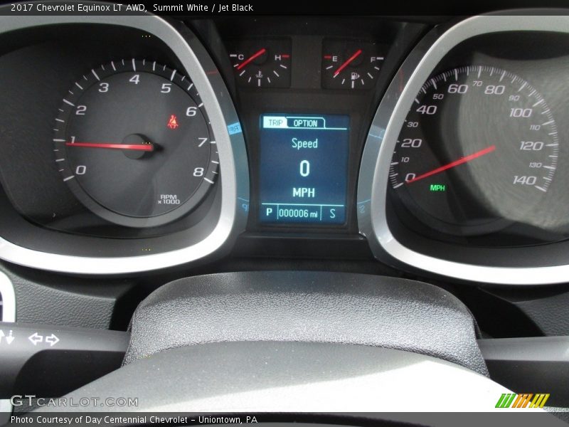 Summit White / Jet Black 2017 Chevrolet Equinox LT AWD