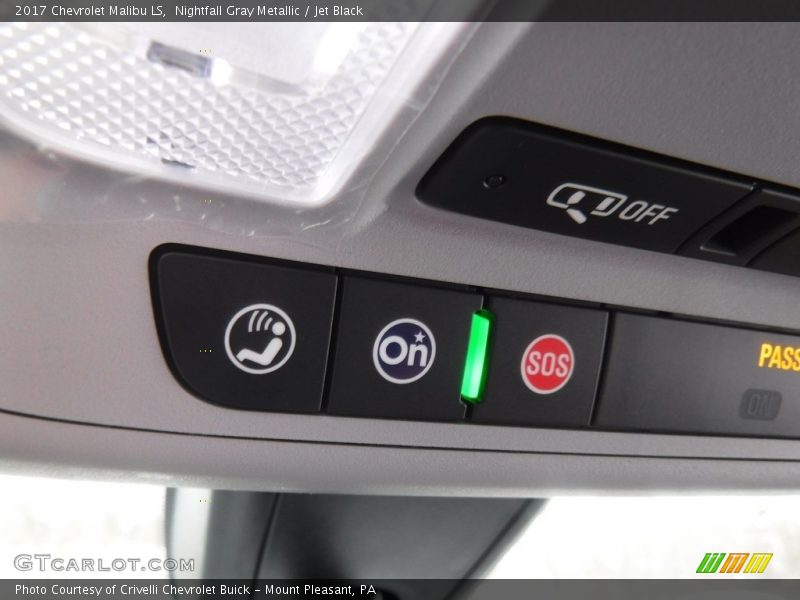 Nightfall Gray Metallic / Jet Black 2017 Chevrolet Malibu LS