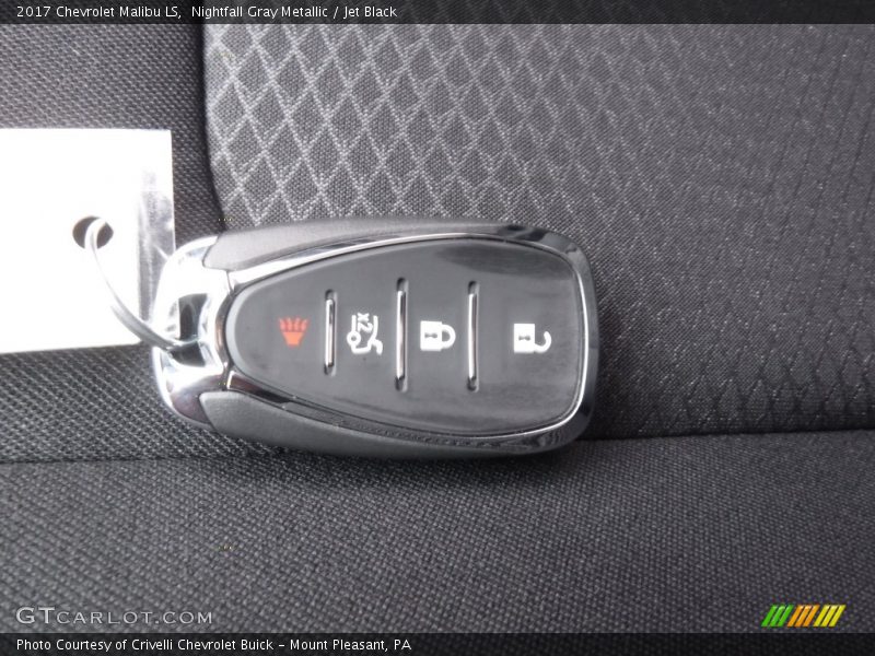Nightfall Gray Metallic / Jet Black 2017 Chevrolet Malibu LS
