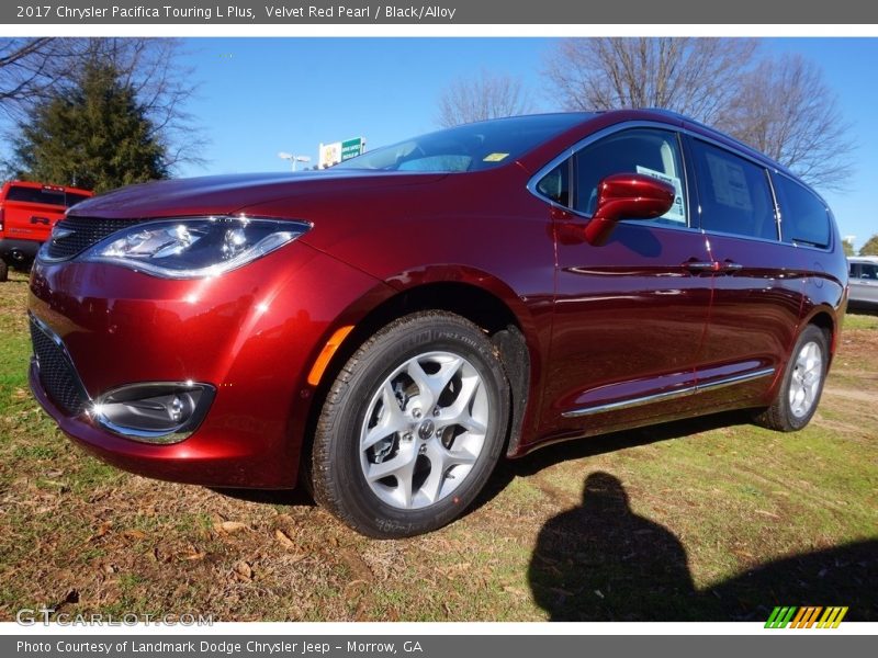 Velvet Red Pearl / Black/Alloy 2017 Chrysler Pacifica Touring L Plus