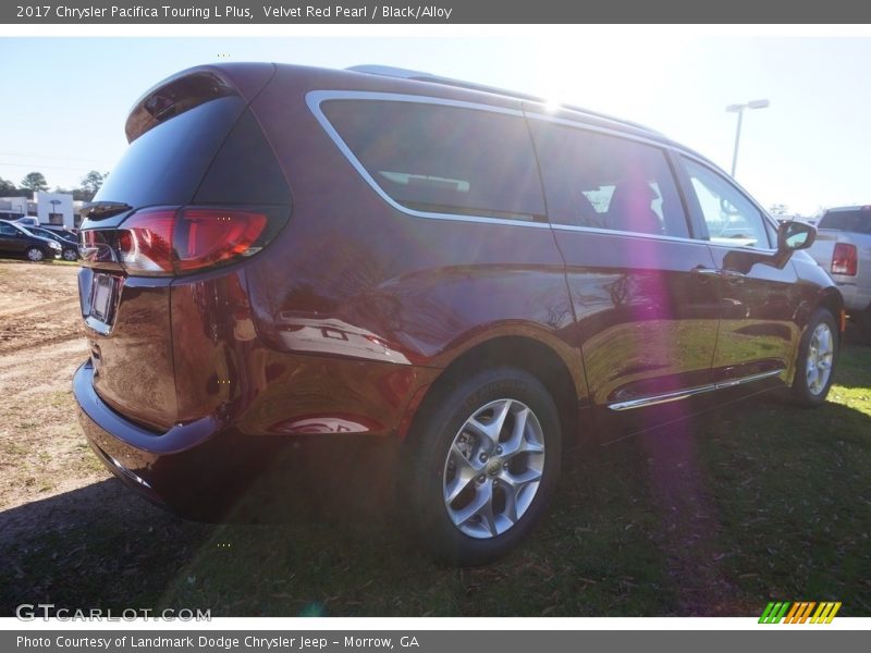 Velvet Red Pearl / Black/Alloy 2017 Chrysler Pacifica Touring L Plus