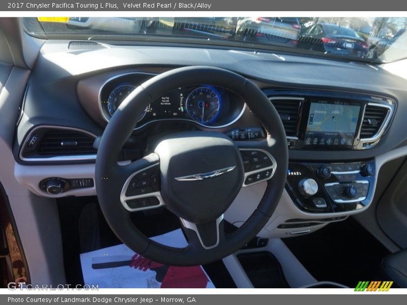 Velvet Red Pearl / Black/Alloy 2017 Chrysler Pacifica Touring L Plus
