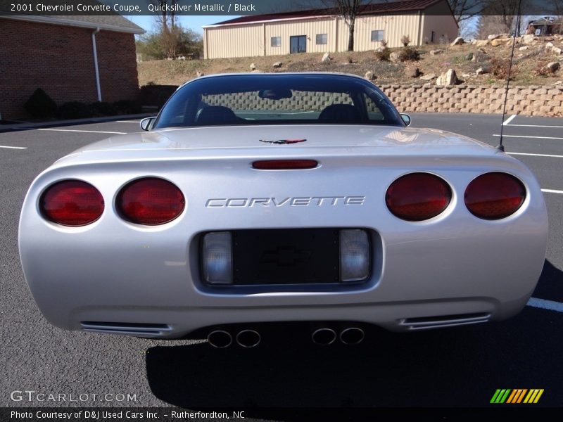 Quicksilver Metallic / Black 2001 Chevrolet Corvette Coupe