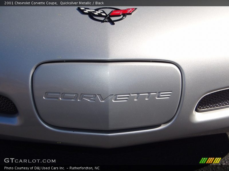 Quicksilver Metallic / Black 2001 Chevrolet Corvette Coupe