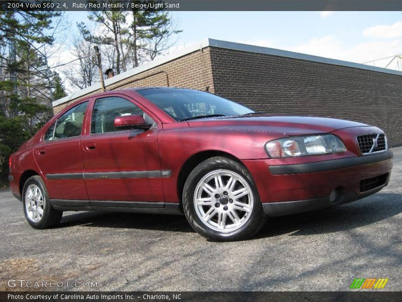 Ruby Red Metallic / Beige/Light Sand 2004 Volvo S60 2.4