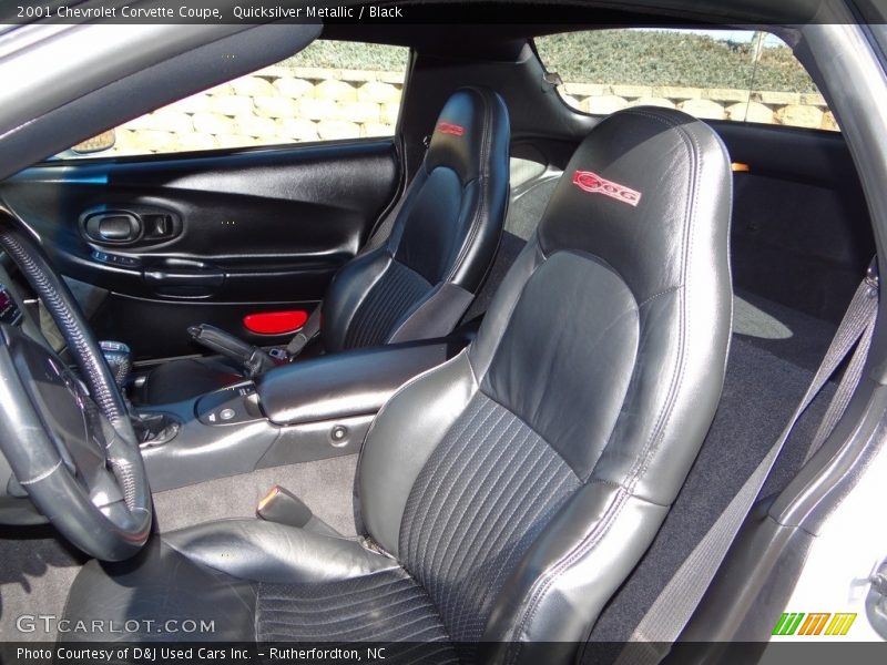 Quicksilver Metallic / Black 2001 Chevrolet Corvette Coupe