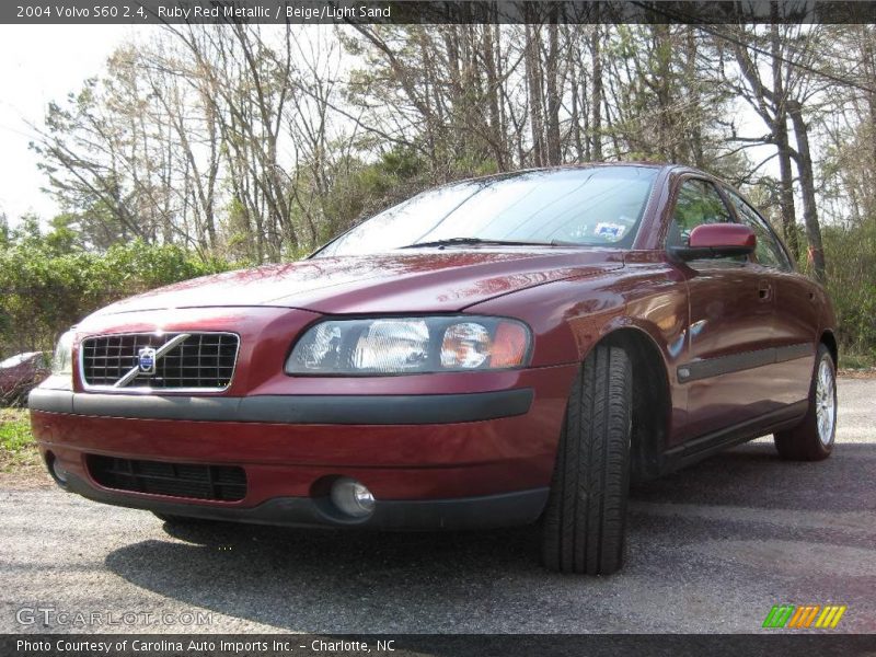 Ruby Red Metallic / Beige/Light Sand 2004 Volvo S60 2.4