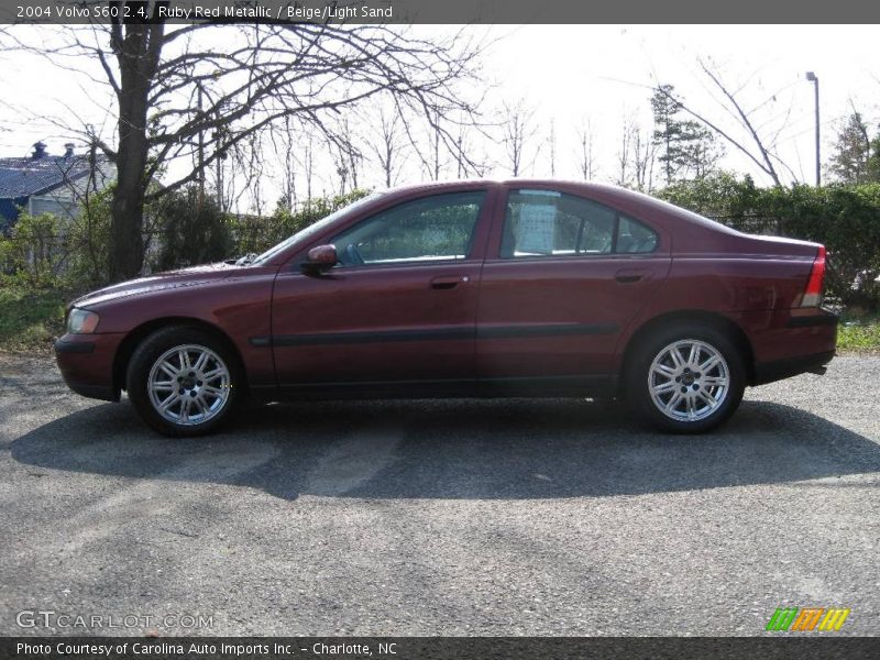 Ruby Red Metallic / Beige/Light Sand 2004 Volvo S60 2.4