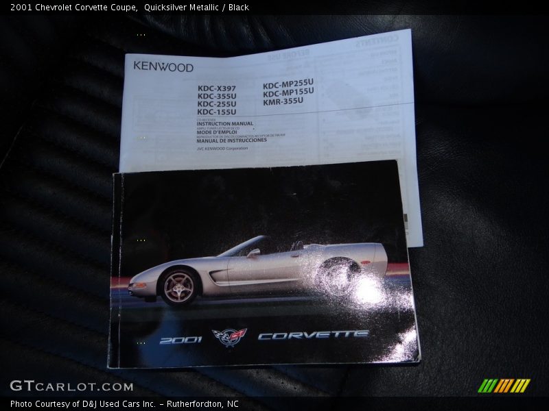 Quicksilver Metallic / Black 2001 Chevrolet Corvette Coupe