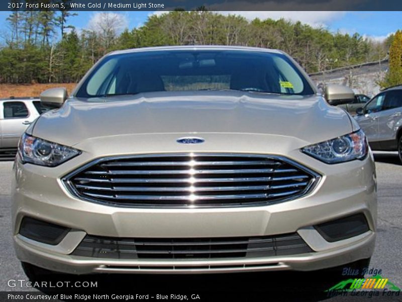 White Gold / Medium Light Stone 2017 Ford Fusion S