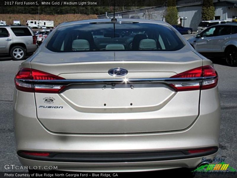 White Gold / Medium Light Stone 2017 Ford Fusion S