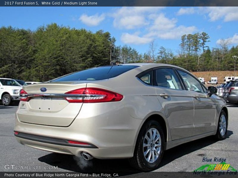 White Gold / Medium Light Stone 2017 Ford Fusion S