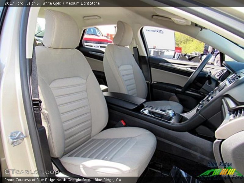 White Gold / Medium Light Stone 2017 Ford Fusion S