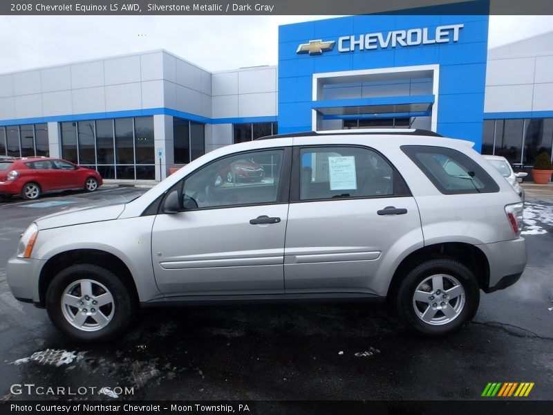 Silverstone Metallic / Dark Gray 2008 Chevrolet Equinox LS AWD