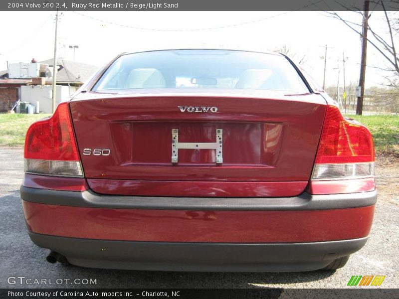 Ruby Red Metallic / Beige/Light Sand 2004 Volvo S60 2.4