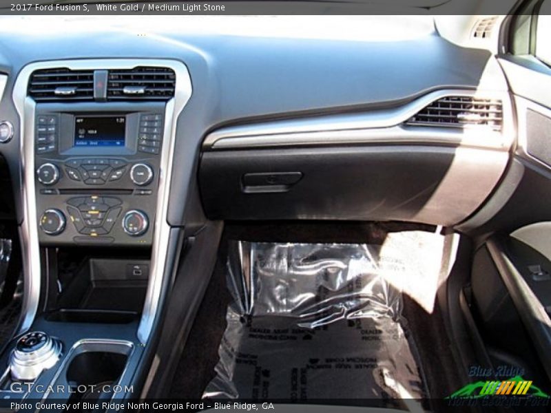White Gold / Medium Light Stone 2017 Ford Fusion S